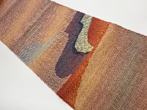 リサイクル　抽象模様織出し名古屋帯